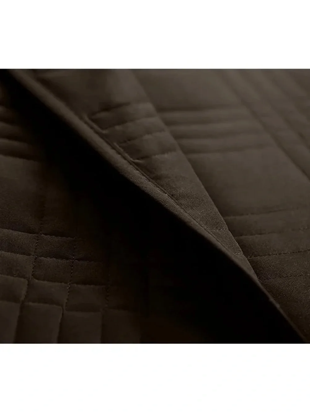 Queen 3 piece Chocolate Brown Quilted Bedspread Set